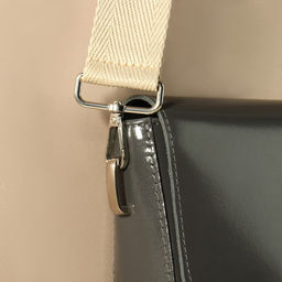 Ручка для сумки, стропа, с карабинами, 139±3×3.8 см, бежевая