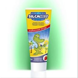 SILCAMED з/паста 65гр детская со вкусом Клубничный йогурт