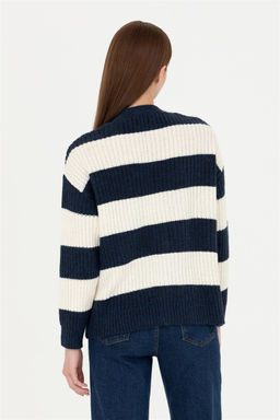 Женский темно-синий трикотажный кардиган - U.s. polo assn фото 5