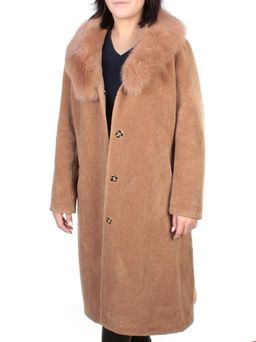 37235 BROWN Шуба женская искусственная Yi Ge - Fashion фото 9