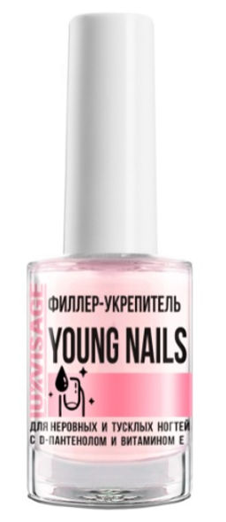Luxvisage Филлер-укрепитель young Nails д/неровных и тусклых ногтей с D-пантенолом и витамином Е