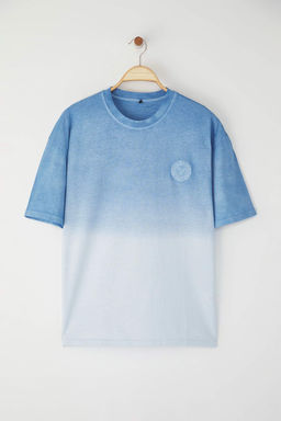 TRENDYOL MAN Antrasit Oversize/Genis Kesim Soluk Efektli Yaz? Bask?l? %100 Pamuklu T-Shirt TMNSS23TS00174 - Trendyolmilla фото 30