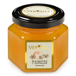 Мармелад Мандарин с корицей ТМ VERVALLI в банке 120 гр