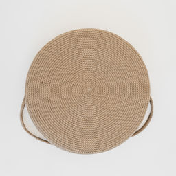 Корзина-лежанка для животных из джута d-40см с ушками - Уютности фото 7