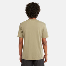 Футболка Timberland T-Shirt Brand Carrier Linear Graphic Regular оливковая  фото 3