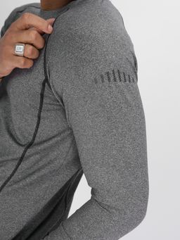 Комплект мужского термобелья без начеса серого цвета 2213Sr - FUYOUKAI фото 9