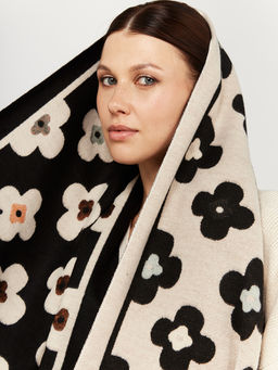 в составе ШЕРСТЬ и КАШЕМИР Большой, мягкий, теплый двусторонний палантин - Tantino фото 6