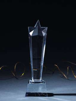 Фигурка стекло Стела наградная. Звезда - Не останавливайся, 6.5?6.5?23 см