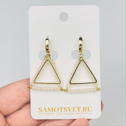 Серьги из Розового кварца