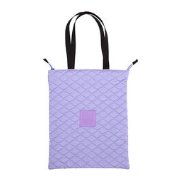 Сумка-шоппер "Style Icon" 34x40 см, на молнии, матовая стеганная плащевка, подклад, 1 отделение на молнии, 1 внутренний карман на молнии, каучуковая аппликация, текстильные бегунки, сиреневая Сумка-шоппер "Style Icon" 34x40 см, на молнии, матовая стеганная плащевка, подклад, 1 отделение на молнии, 1 внутренний карман на молнии, каучуковая аппликация, текстильные бегунки, сиреневая