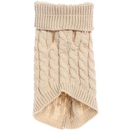 Кофта - свитер для мелких пород собак и кошек "BRO Style", косички, цвет ореховый, р XL