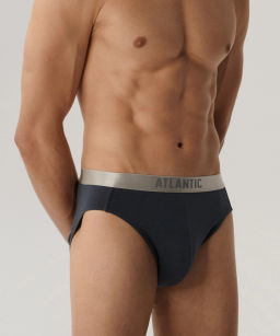 ATLANTIC 2BMP-013 Трусы спорт Basic - набор 2 шт. графитовый