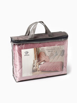 Покрывало Этель 1.5 сп 120×200±5 см, розовый, велюр, 100% п/э