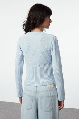 Mavi Kurdele/Fiyonk Detayl? Triko Kazak TWOAW25KZ00225