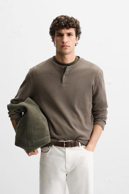 RIBBED TEXTURED T-SHIRT - Zara фото 11