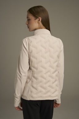 Жилет утепленный комбинированный Бежевый ANTA RUNNING Fleece Vest