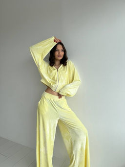 317 Женский комплект на молнии, лимонный - Knitka wear фото 2