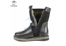 Монголки подростковые черные, войлочная подошва