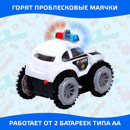 Машина-перевёртыш Полиция, работает от батареек, световые эффекты - Simaland фото 4