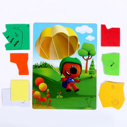 Аппликация EVA на картоне «Кеша» Ми-Ми-Мишки