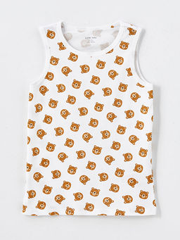 Bisiklet Yaka Bask?l? Erkek Bebek Atlet 3l? - Waikiki фото 2