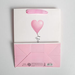 Цена за 2 шт. Пакет подарочный ламинированный, упаковка, «Love you», MS 18×23×10 см