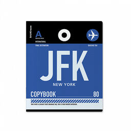 Цена за 5 шт. Тетрадь общая ученическая ErichKrause Багажные бирки, 80 листов, клетка_MIX-PACK фото 6