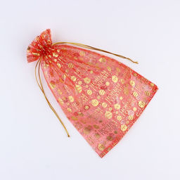 Цена за 20 шт. Мешочек подарочный «С Новым годом», органза, красный, 20×30 см