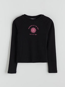 Bisiklet Yaka K?z ?ocuk Ti??rt