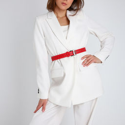 Ремень женский, ширина 3 см, люверсы, пряжка металл, винт, цвет красный - Simaland фото 3