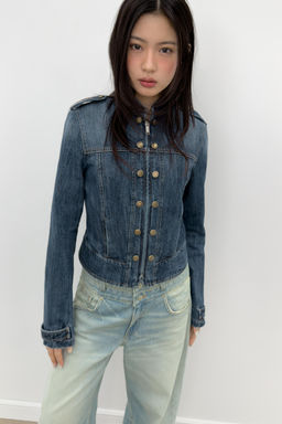CHAQUETA DENIM TRF TRABILLAS BOTONES / Marino - Zara фото 2