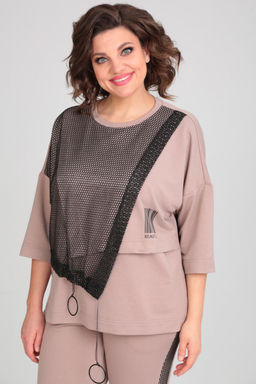 Костюм Michel Chic 1329/1 пудра, черный  фото 3