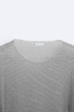 MESH KNIT TOP - Zara фото 9