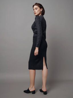 CONTE LDK 302 Юбка женская anthracite - Conte elegant фото 2