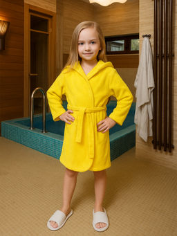 Халат детский желтый