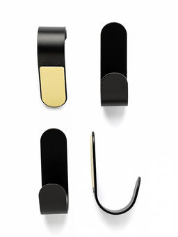 Крючок на липучке 5,5x1,8 черный железо - Lucky фото 4