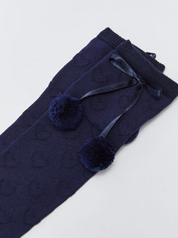 Kendinden Desenli K?z ?ocuk Diz Alt? ?orap - Waikiki фото 3