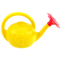 Лейка детская пластмассовая 1,5л "Ромашка" 28х14х19,5см, с рассеивателем, пищевой полиэтилен (Россия)