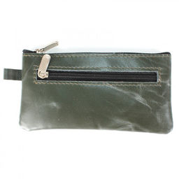 Футляр для ключей Croco-кл-500 (на молнии) натуральная кожа зеленый тем пулл-ап (205) 208509  фото 2