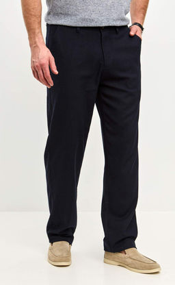 Брюки лен P511-0852Rus navy