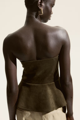 Top bandeau con peplum - H&m фото 4