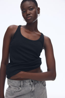 Top sin mangas en punto de canal? - H&m фото 3