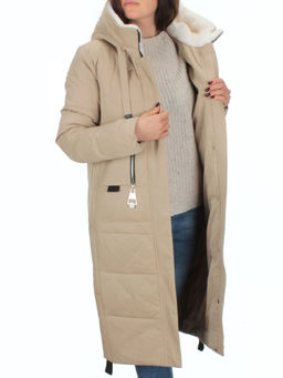 2270 BEIGE Пальто зимнее женское (200 гр. тинсулейт) - Fashion фото 6