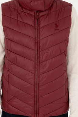Женский бордовый жилет Неожиданная скидка в корзине - U.s. polo assn фото 6
