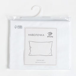Наволочка 70х70 см, цвет белый, 100% хлопок, бязь отбеленная - Этель фото 3