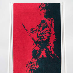 Полотенце махровое 6с102.411ж1 Мечник(т.зеленый1) 67х150см