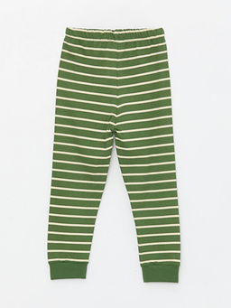Beli Lastikli ?izgili Erkek Bebek Pijama Alt