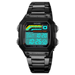 Часы наручные Skmei мужские электронные спортивные 2307black-steel