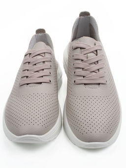 03-YH596-3 GRAY/BEIGE Полуботинки летние женские (натуральная кожа)