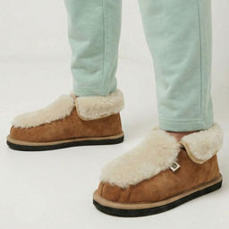 Тапочки-мокасины арт. М16/02-01 Замша